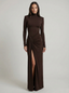 Maxi Dress | Sculpted Fit, Thigh-High Slit 1