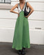 Maxi Dress | V-Neck, Bold Contrast Design 3