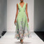 Maxi Dress | V-Neckline, Floral Pattern 3