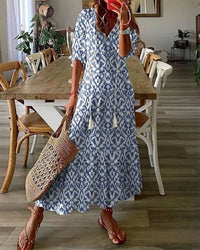 Maxi Dress | Vibrant Colors, Flowing Silhouette 0