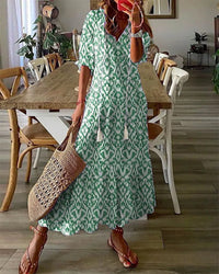 Maxi Dress | Vibrant Colors, Flowing Silhouette 3