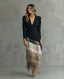 Midi Dress | Fringe Sleeves, Fluid Silhouette 3