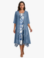 Midi Dress | Layered Design, Floral Print 1