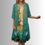 Midi Dress | Layered Design, Floral Print 2