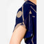 Midi Dress | Navy Polka Dot Print, Chiffon Fabric 2