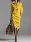 Midi Dress | Ribbed Texture, Long Sleeve Design 0