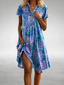 Midi Dress | V-Neck, Floral Print 2