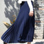 Midi Skirt | Pleated Design, High Waist, Satin 6