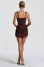 Mini Dress | Ruched Bodycon, Square Neckline 4