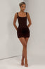 Mini Dress | Ruched Bodycon, Square Neckline 6