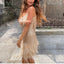 Mini Dress | Sequin Detailing, Feather Trim 1
