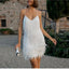 Mini Dress | Sequin Detailing, Feather Trim 9