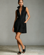 Mini Dress | Sleeveless, High Neck Zipper 3