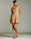 Mini Dress | Sleeveless, High Neck Zipper 4