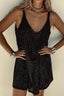 Mini Dress | V-Back, All-Over Sequin Detailing 11