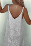 Mini Dress | V-Back, All-Over Sequin Detailing 2