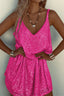Mini Dress | V-Back, All-Over Sequin Detailing 3