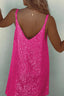 Mini Dress | V-Back, All-Over Sequin Detailing 5