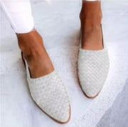 Mules Shoes | Woven Detail, Pointed Toe Design 2