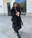 Women’s Belted Maxi Puffer Coat with Oversized Collar