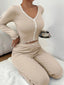 Pajama Set | V-Neck, Long Sleeves, Cotton Lace 5
