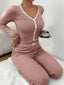 Pajama Set | V-Neck, Long Sleeves, Cotton Lace 6