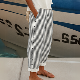 Pants | Striped Design, Loose Fit 0