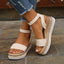 Platform Sandals | Open-Toe Design, Adjustable Ankle Strap 3