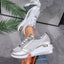 Platform Sneakers | Metallic Upper, Side Zipper Detail 8