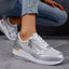 Platform Sneakers | Metallic Upper, Side Zipper Detail 9