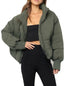Puffer Jacket | Cropped Length, Quilted Design 6