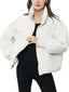 Puffer Jacket | Cropped Length, Quilted Design 7