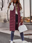 Puffer Vest | Black, Hooded, Quilted Silhouette 2