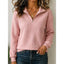 Pullover | Textured Knit, Quarter Zip Stand Collar 4