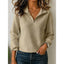 Pullover | Textured Knit, Quarter Zip Stand Collar 7