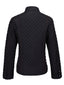 Quilted Jacket | Diamond-Quilted Design, Stand Collar 1