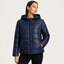 Quilted Jacket | Glossy Finish, Hooded Design 0