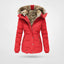 Women’s Mid-Length Quilted Parka with Faux Fur Trim