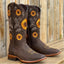 Women’s Sunflower Embroidered Mid-Calf Cowboy Boots