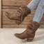 Women’s Slouchy Western Ankle Boots with Braided Tassel