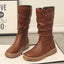 Women’s Slouchy Mid-Calf Boots with Side Zip