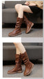 Women’s Slouchy Mid-Calf Boots with Side Zip