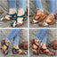 Sandals for Women | Open Cutouts, Adjustable Hook-and-Loop Straps 4