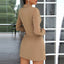 Women's Pleated Hem Blazer Dress