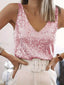 Sequin Top | V-neck, Sleeveless Design 10