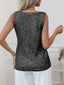 Sequin Top | V-neck, Sleeveless Design 6