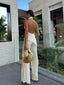 Set | Halter Neckline, Flowing Wide-Leg Silhouette 3