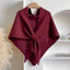 Shawl | Wrap Style, Double-Layer Fleece Knit 6