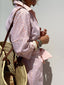 Shirt Dress | Classic Striped Design, Button Placket 0