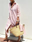Shirt Dress | Classic Striped Design, Button Placket 2